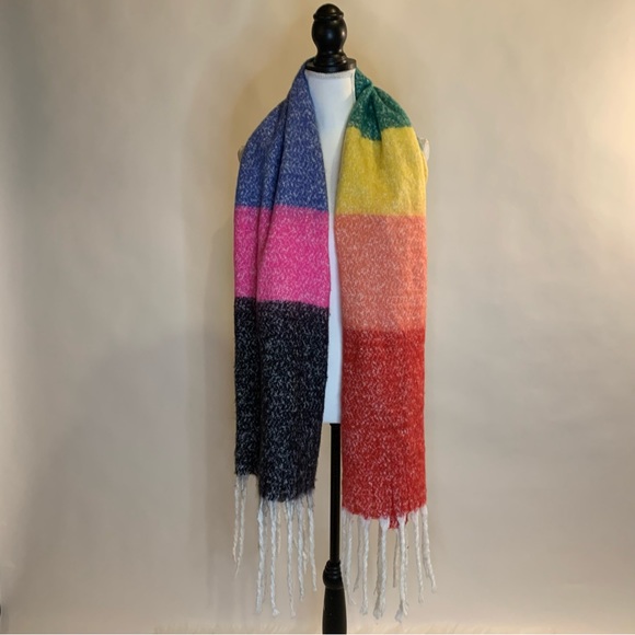 Mixit Multi-color Pastel Blanket Scarf - Picture 9 of 9